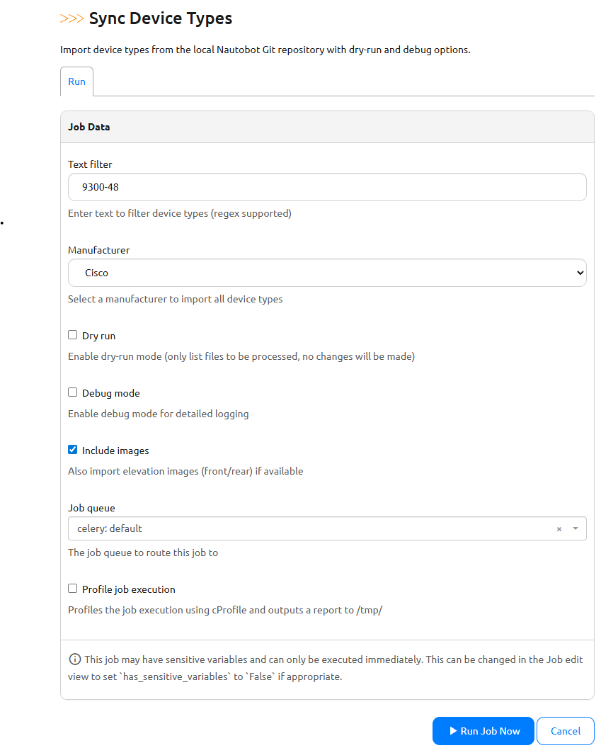 Job Form Example